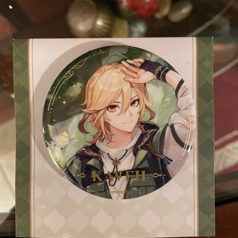 Kids Anime Character Badge - Green